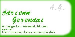 adrienn gerendai business card